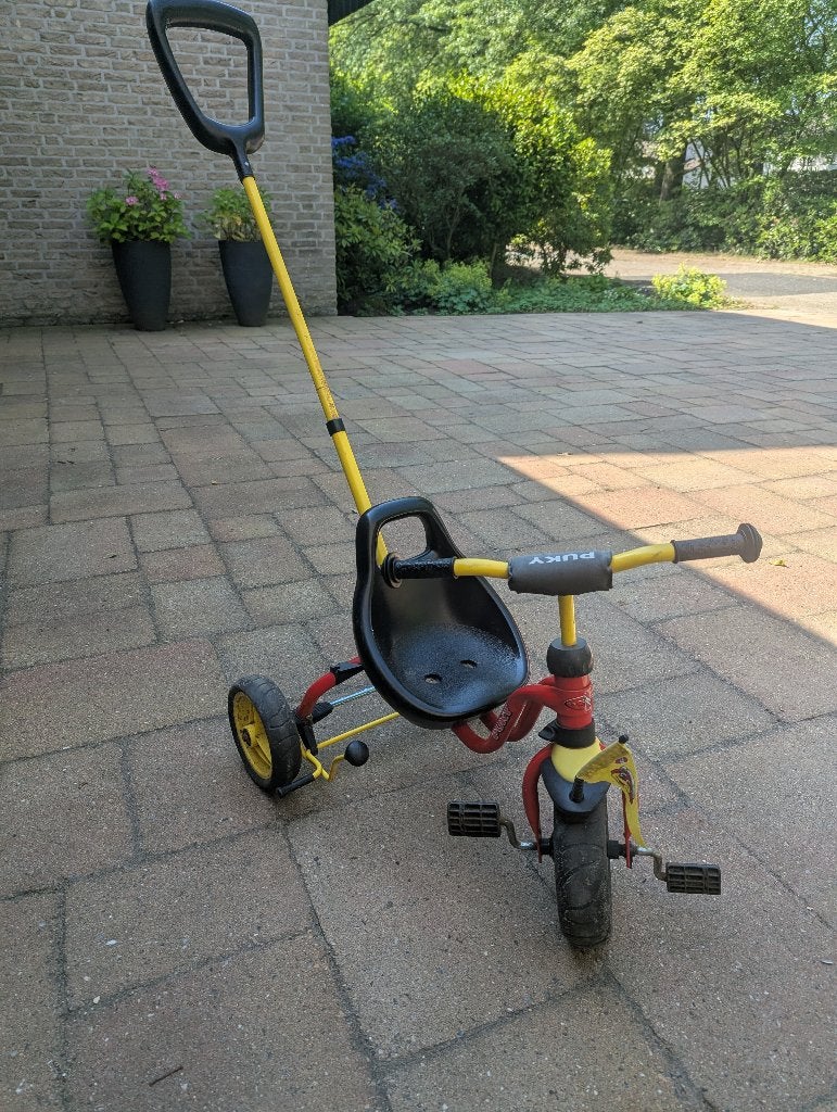 Puky driewieler met duwstang, Ophalen, Gebruikt, Trapvoertuig