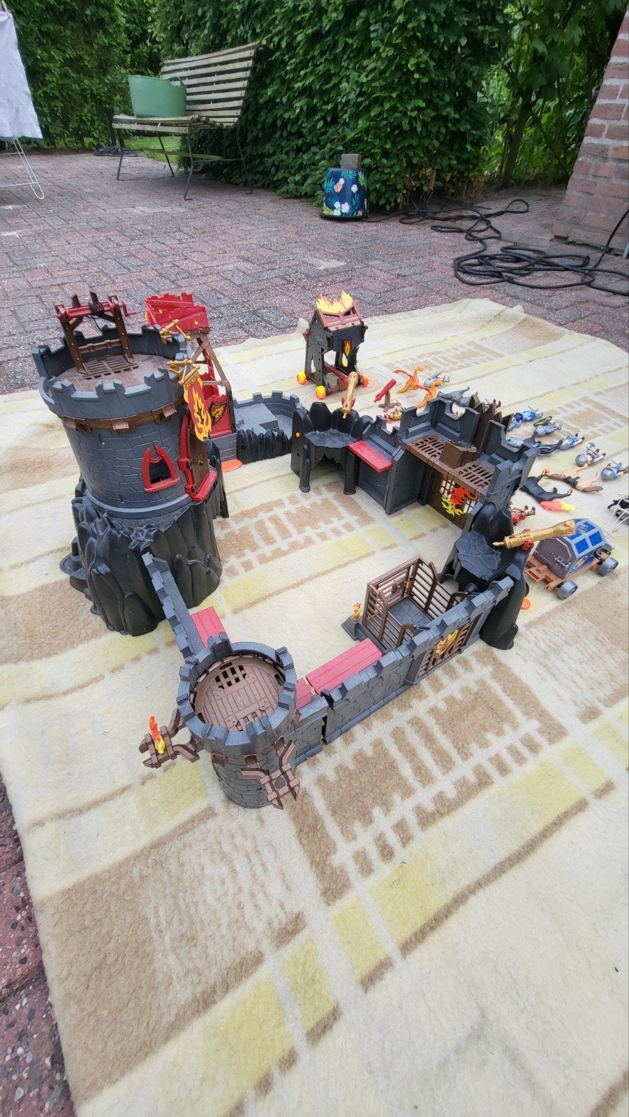 Playmobile novelmore kasteel+ leger, Ophalen of Verzenden, Gebruikt