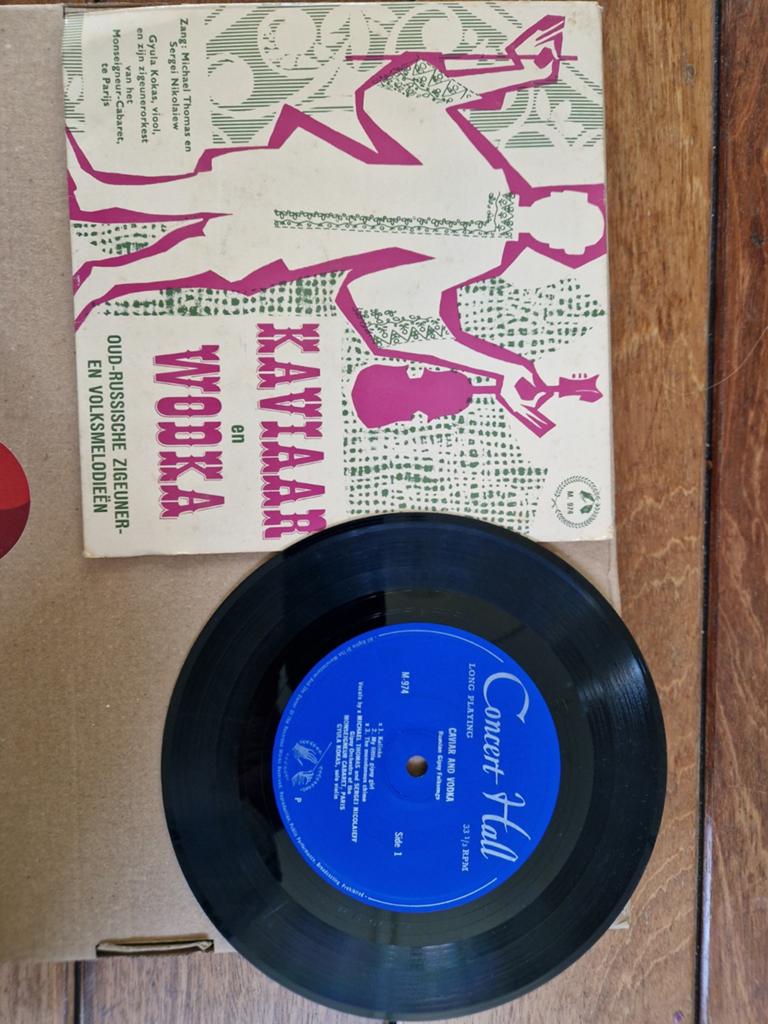 Kaviaar, Wodka en Violen - Oud-Russische Zigeuner- en Volksm, Ophalen of Verzenden, Voor 1960, Gebruikt, 7 inch