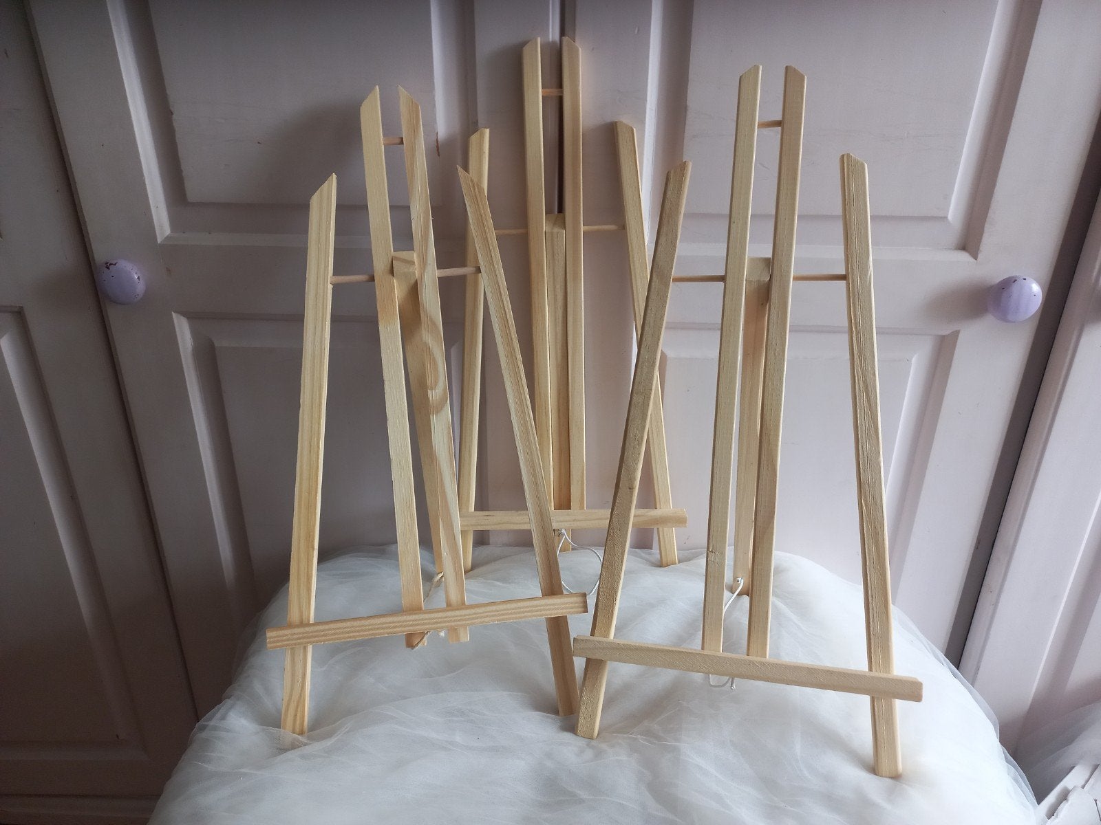 3 kleine houten schildersezels, Ophalen of Verzenden, Nieuw, Ezel