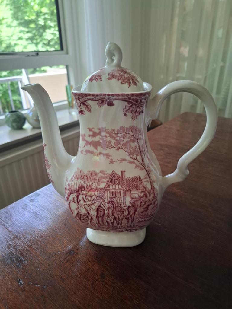 Myotts Country Life Koffiepot - Staffordshire Ware, Ophalen of Verzenden