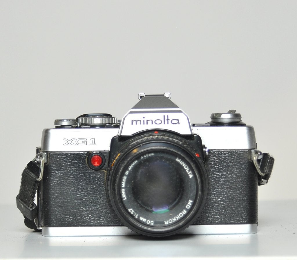 Minolta XG1 50mm. 1.7 analoog, Audio, Tv en Foto, Fotocamera's Analoog, Ophalen of Verzenden, Gebruikt, Spiegelreflex, Minolta