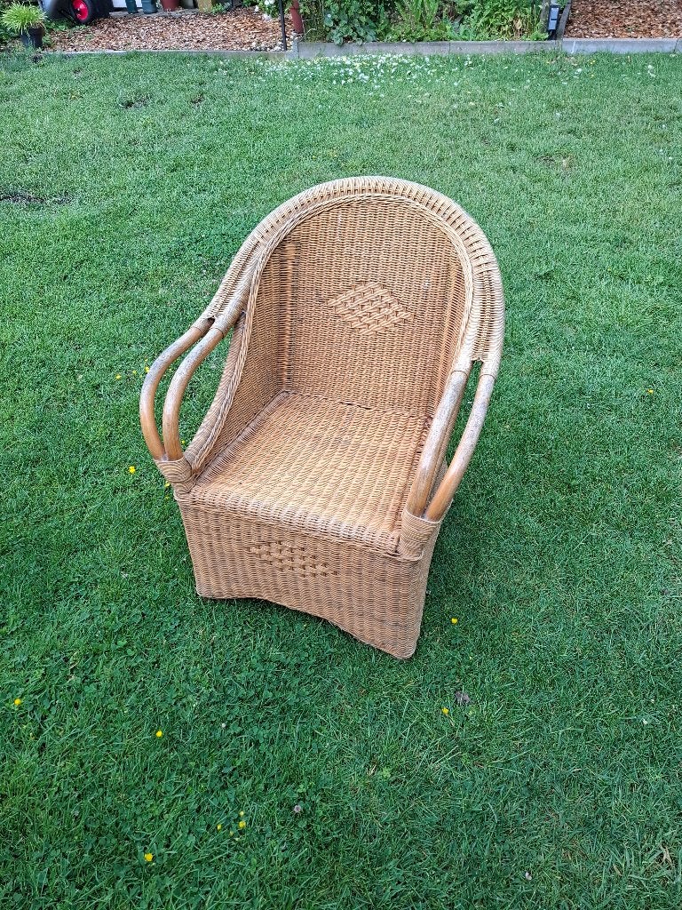 Rieten stoelen, Ophalen, Gebruikt, Bruin, Riet of Rotan