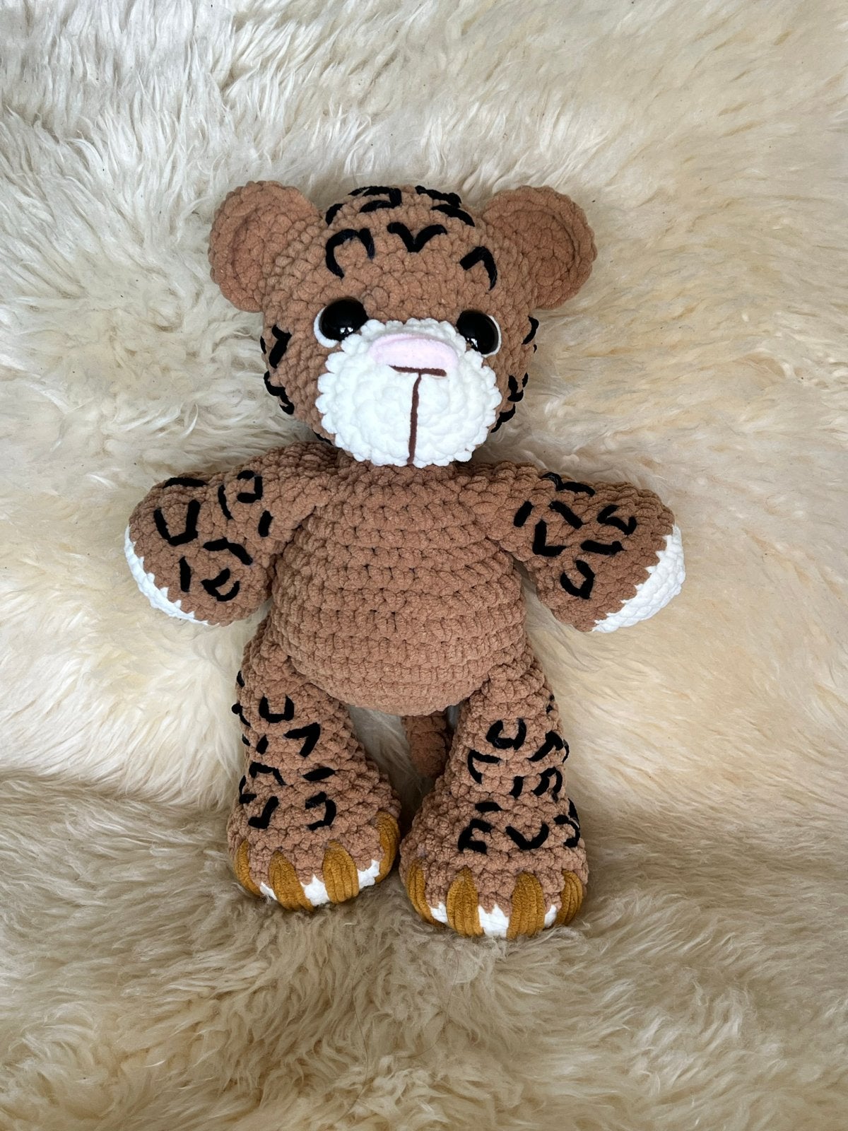 Handgemaakte Gehaakte Knuffel Panter | Amigurumi, Overige merken, Overige typen, Nieuw, Middelgroot (20 tot 80 cm)