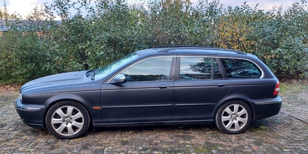Jaguar X-Type 3.0 V6 Estate Executive 4WD AUT 2004 Zwart, Auto's, Zwart, Xenon verlichting, Zwart, Leder