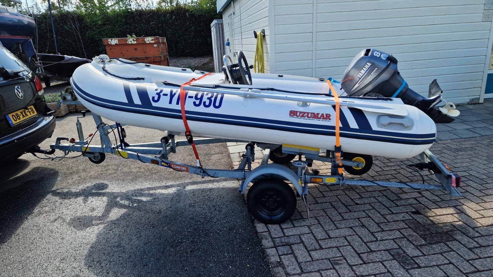 Suzumar 310 rubberboot met 8 pk Yamaha motor, 8 pk, Stuurconsole, Suzumar, Ophalen