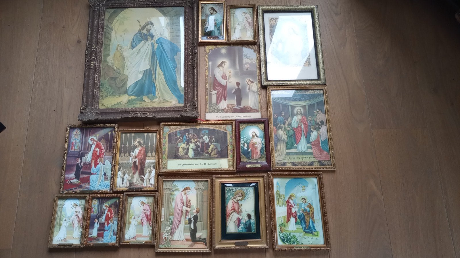 Heilige afbeeldingen, schilderijtjes, Antiek en Kunst, Ophalen of Verzenden