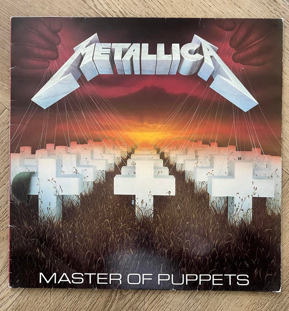 Metallica - Master of Puppets (Vroege UK-persing MFN60), Cd's en Dvd's, Vinyl | Hardrock en Metal, Ophalen of Verzenden, Gebruikt