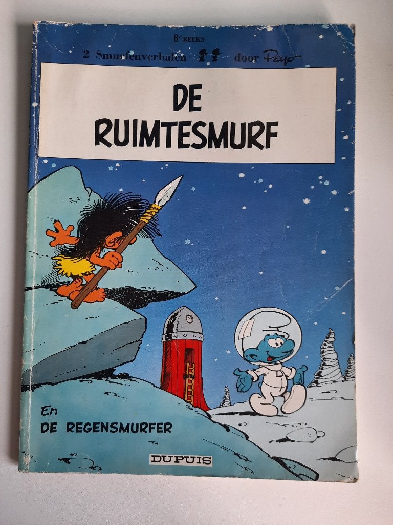 De ruimtesmurf en de regensmurfer, Eén stripboek, Ophalen of Verzenden
