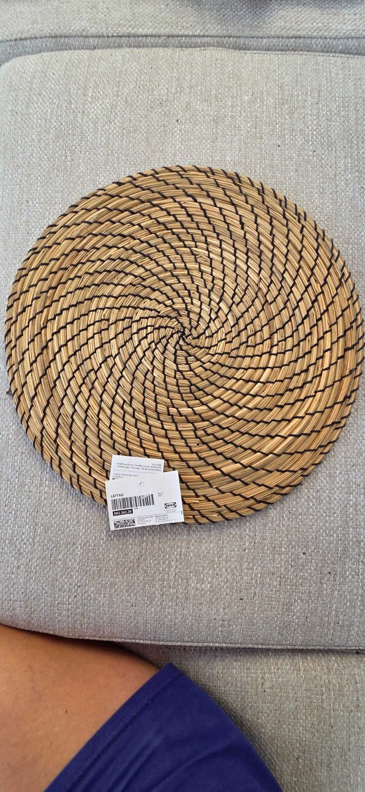 IKEA LÄTTAD placemat 37 cm, Nieuw, Ophalen of Verzenden, Landelijk, Natuurlijk materiaal