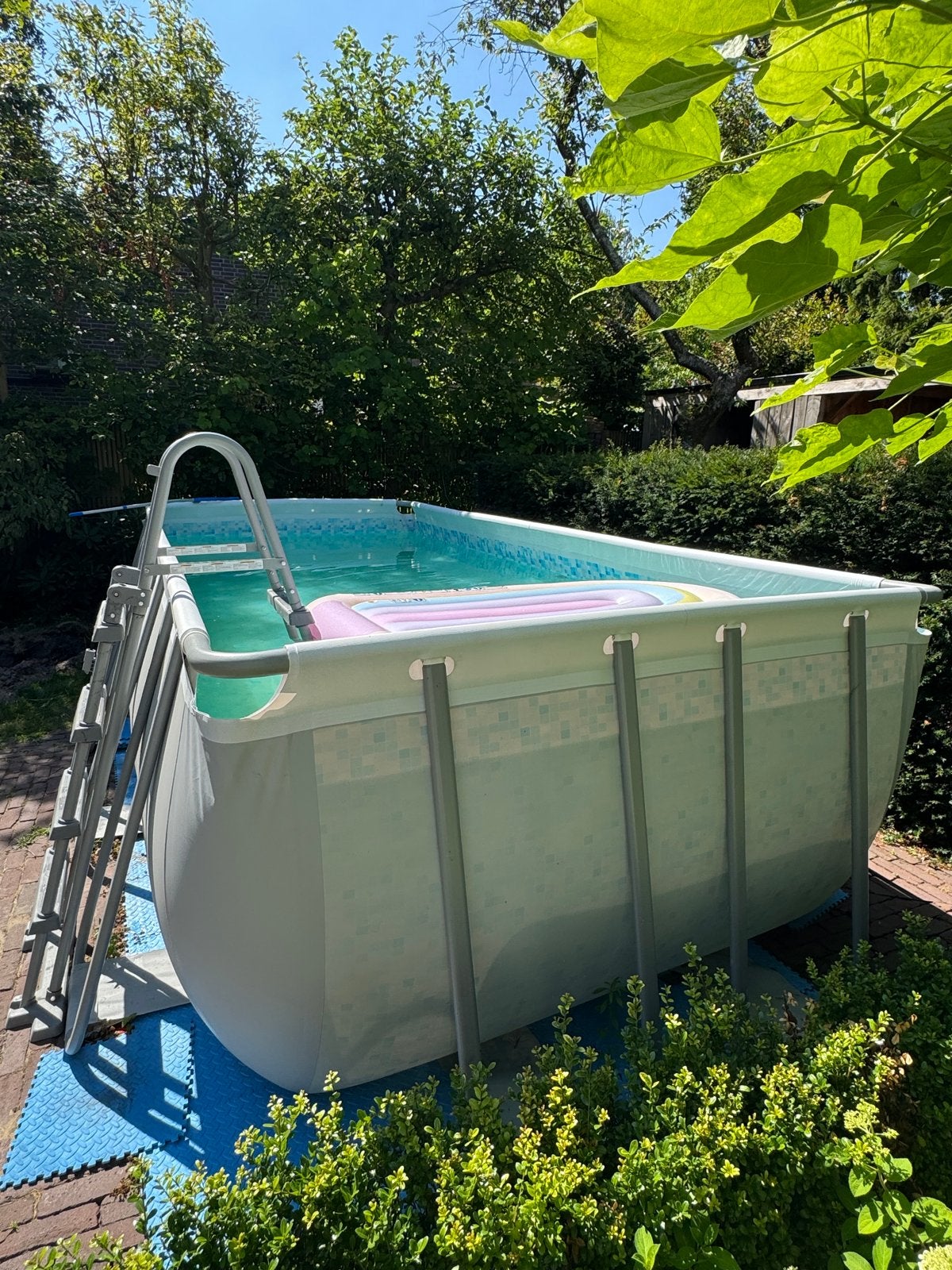 Opzet Zwembad met Aqua forte 9kw warmtepomp, Gebruikt, 200 tot 300 cm, Rechthoekig, Ophalen