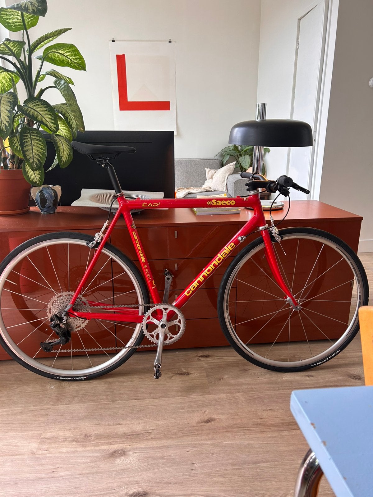 Cannondale CAAD2 Racefiets - Rood, 28 inch, Gebruikt, Velgrem, Aluminium