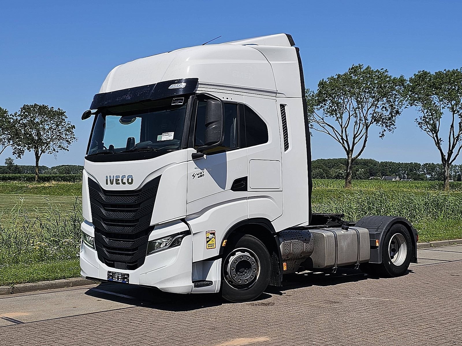IVECO S-WAY AS440S49, Auto's, Automaat, Euro 6, Iveco, Wit