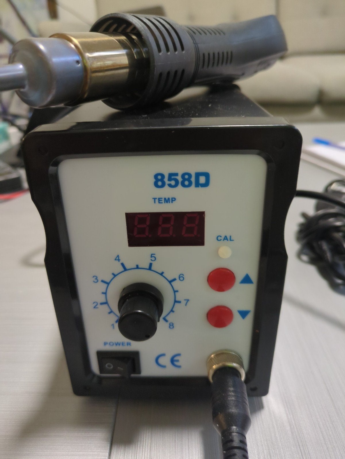 858D SMD Rework Station Soldeerstation Hetelucht, Ophalen of Verzenden, Gebruikt, Overige typen