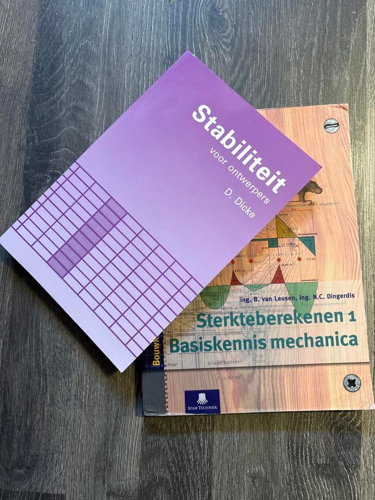 Stabiliteit voor ontwerpers & Sterkteberekenen 1, Ophalen of Verzenden, Zo goed als nieuw