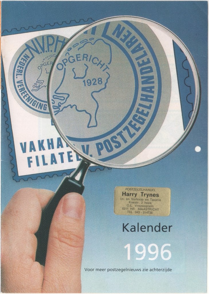 NVPH Kalender 1996 (PZ 67), Ophalen of Verzenden, Overige typen