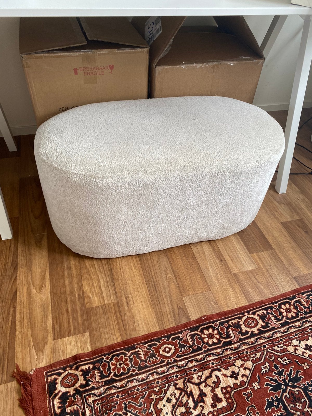 Teddy poef Orebo Jysk, Ophalen, Gebruikt, Rond, Minder dan 50 cm