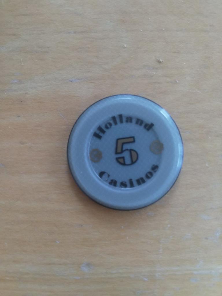Holland Casino 5 euro fiche, Ophalen of Verzenden