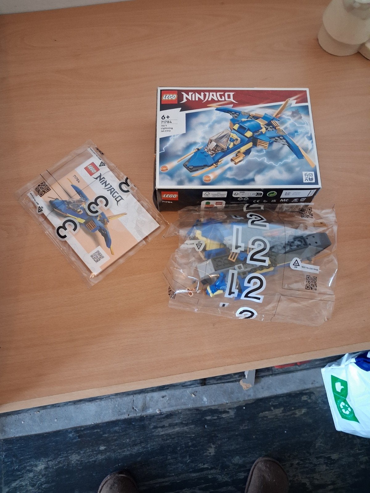 LEGO Ninjago 71784 Jay's Bliksemstraal Jager EVO, Lego, Nieuw, Ophalen of Verzenden, Ongeopend/sealed