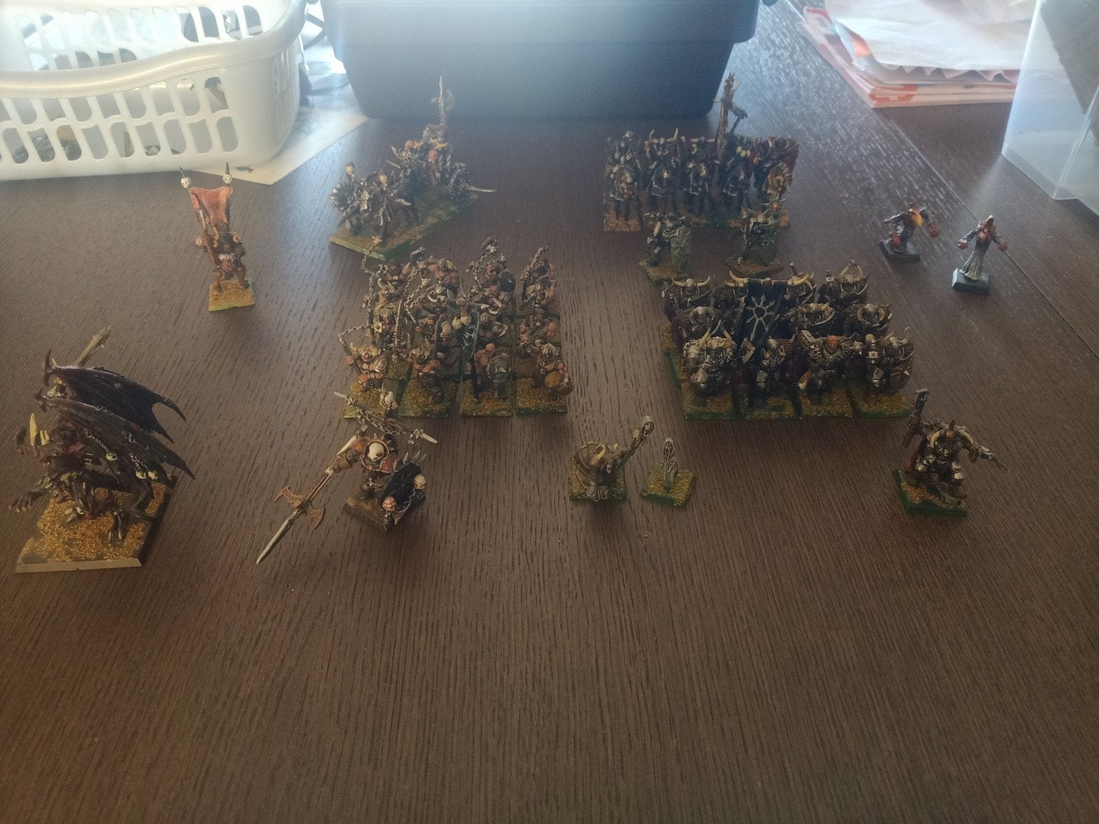 Warhammer Fantasy Chaos Leger - Geverfde Miniaturen, Hobby en Vrije tijd, Wargaming, Ophalen, Gebruikt, Figuurtje(s), Warhammer