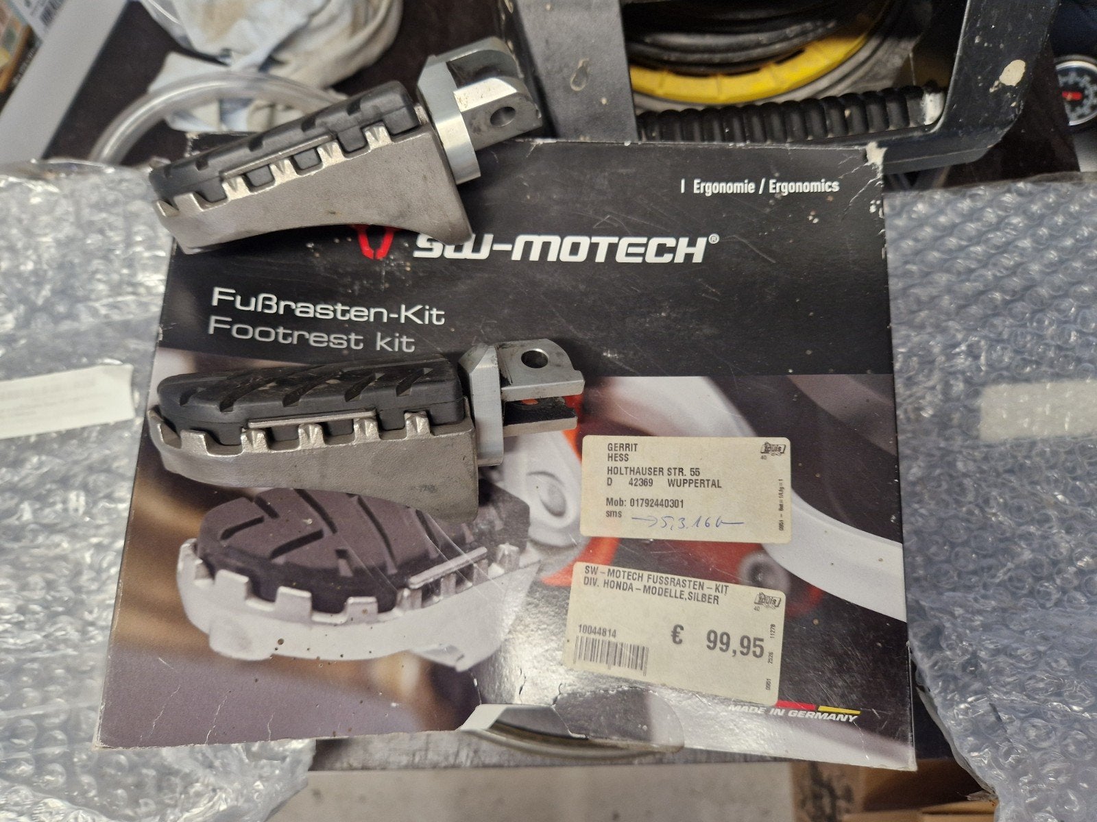 SW-Motech Voetsteunen  Honda NC 700 S/X en Crossrunner, Ophalen of Verzenden, Gebruikt