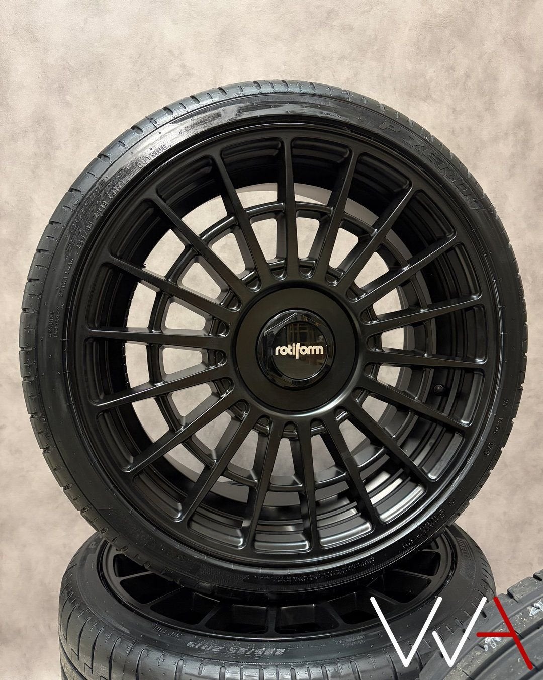 19'' Rotiform LAS-R velgen Pirelli Golf Audi A3 NIEUW BTW, 19 inch, -, -, Banden en Velgen