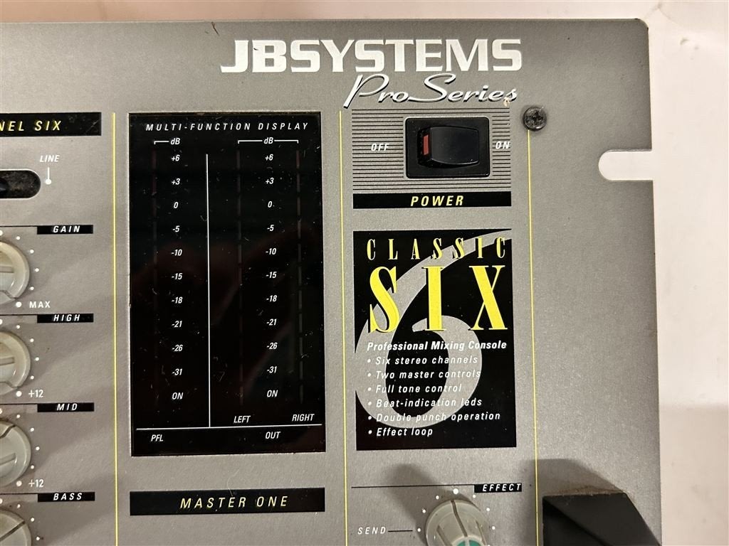 A7439. JBSystems Pro Seriess Classic Six mengpaneel, Ophalen of Verzenden, Gebruikt