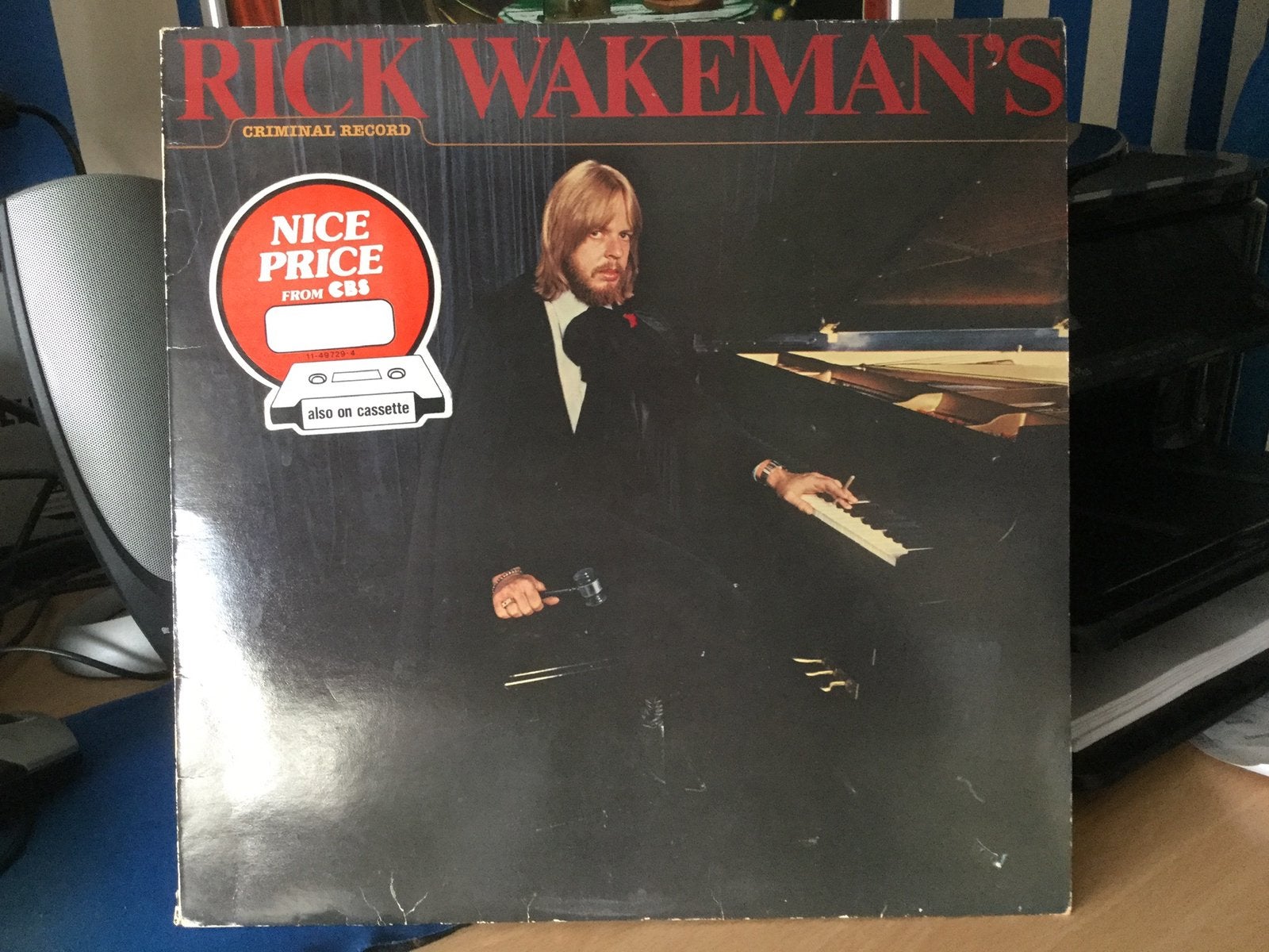 Rick Wakeman-Criminal record. Collector., Cd's en Dvd's, Ophalen of Verzenden, Zo goed als nieuw, 12 inch, Progressive Rock