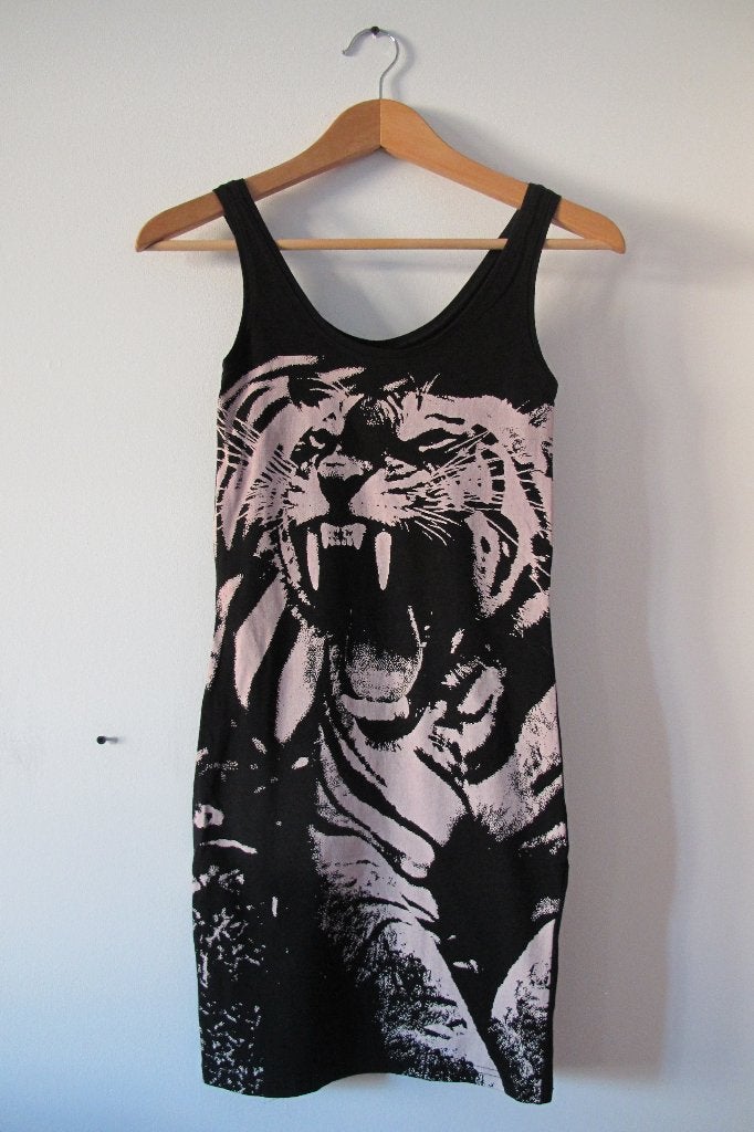 Black tiger dress (H&M), Kleding | Dames, H&M, Zwart, Nieuw, Ophalen of Verzenden