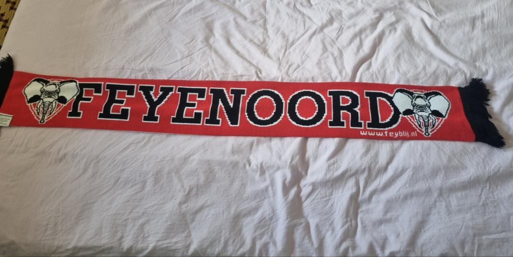 Unieke Feyenoord sjaal Blijdorp en Ollie., Ophalen of Verzenden, Zo goed als nieuw, Feyenoord, Vaantje of Sjaal