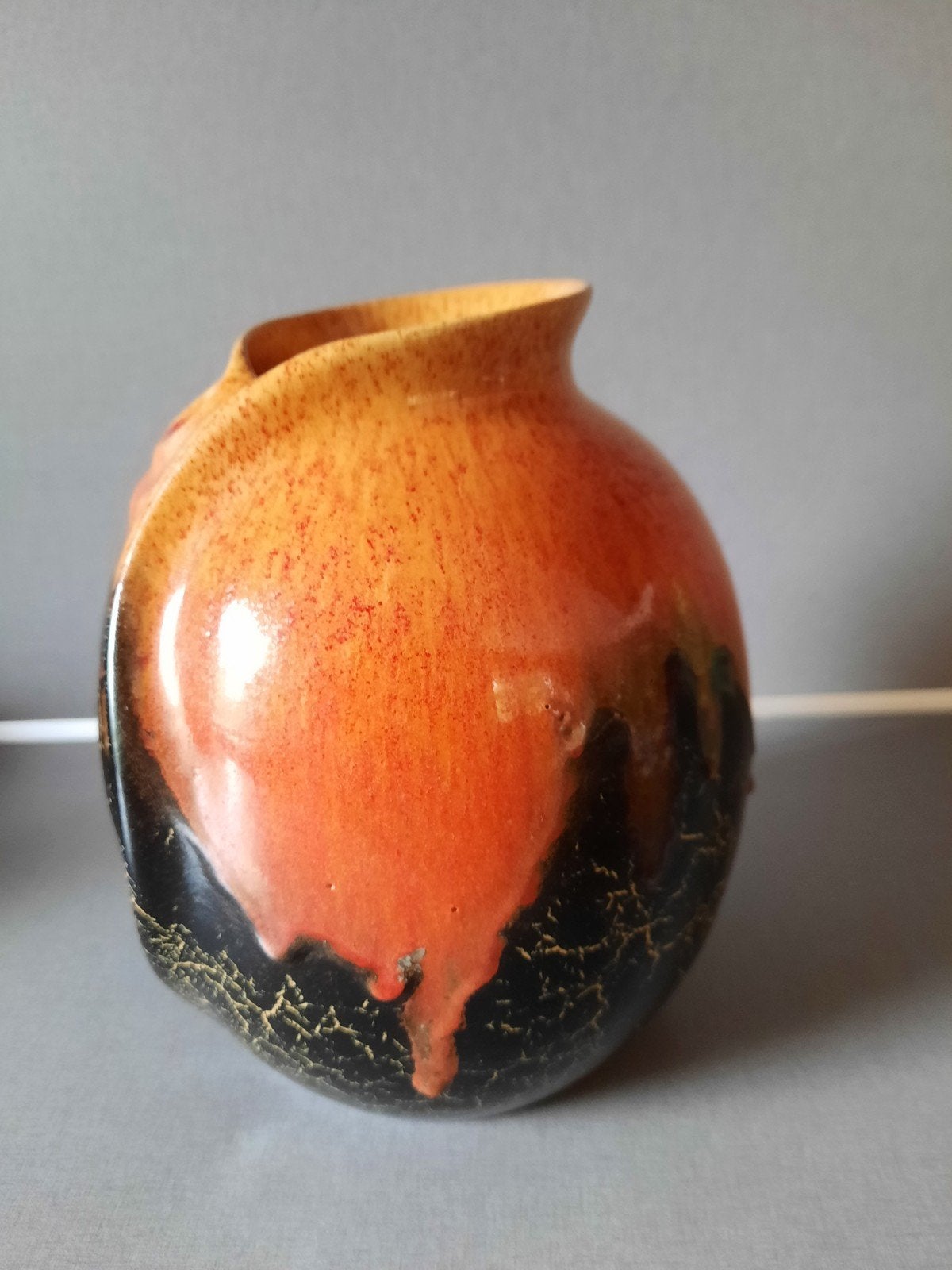 Frans van Katwijk vaas, Schoonhoven, gemerkt en genummerd, Antiek en Kunst, Ophalen of Verzenden