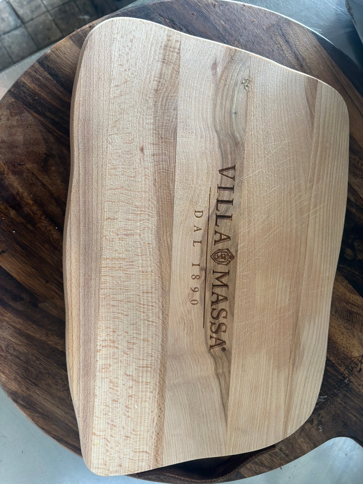 15x houten borrelplank / serveerplank Villa Massa – horeca, Ophalen, Zo goed als nieuw, Rechthoekig, Hout