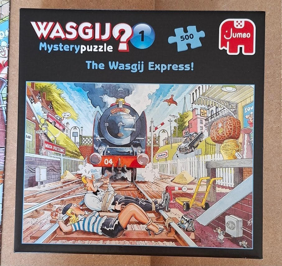 Wasgij Mystery Puzzle The Wasgij Express, Ophalen of Verzenden, 500 t/m 1500 stukjes, Zo goed als nieuw, Legpuzzel