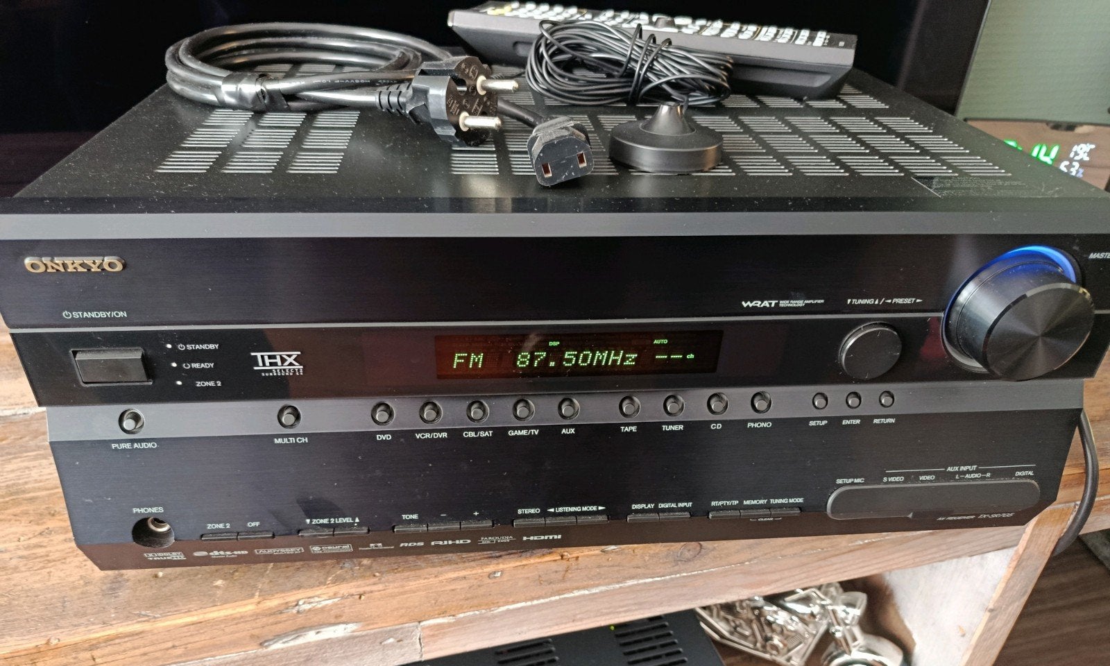 Onkyo TX-SR705 AV-receiver - 7.1 THX Surround Sound, Gebruikt, Ophalen of Verzenden, 120 watt of meer, Onkyo