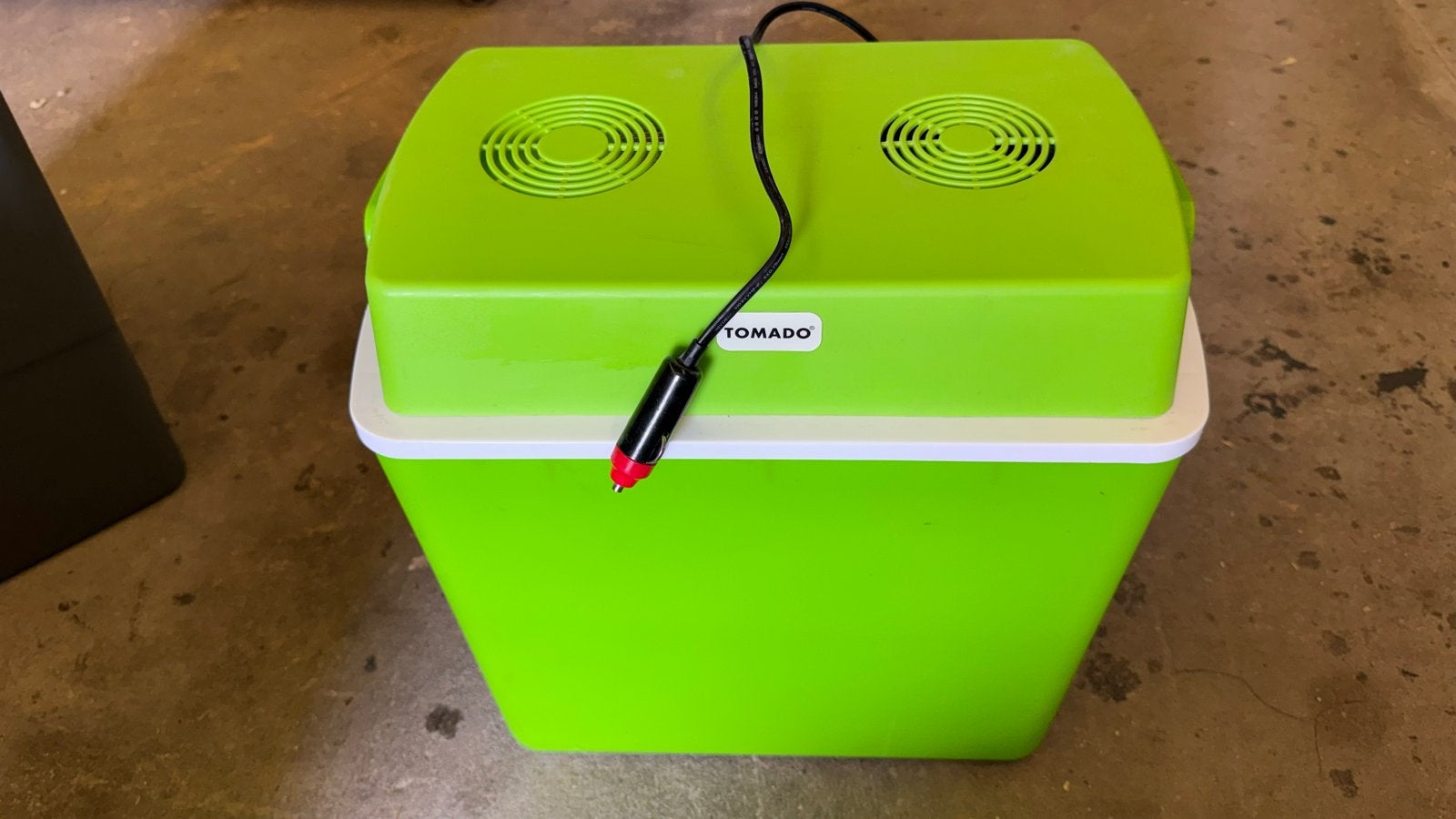 Tomado elektrische koelbox - Groen, Caravans en Kamperen, Ophalen of Verzenden, Gebruikt, Koelbox, Elektrisch