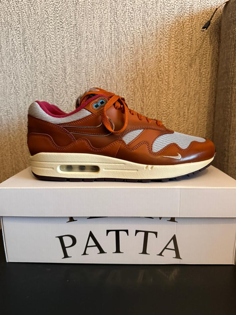 Nike air max 1 patta dark russet 44,5, Kleding | Heren, Schoenen, Ophalen, Nieuw, Bruin