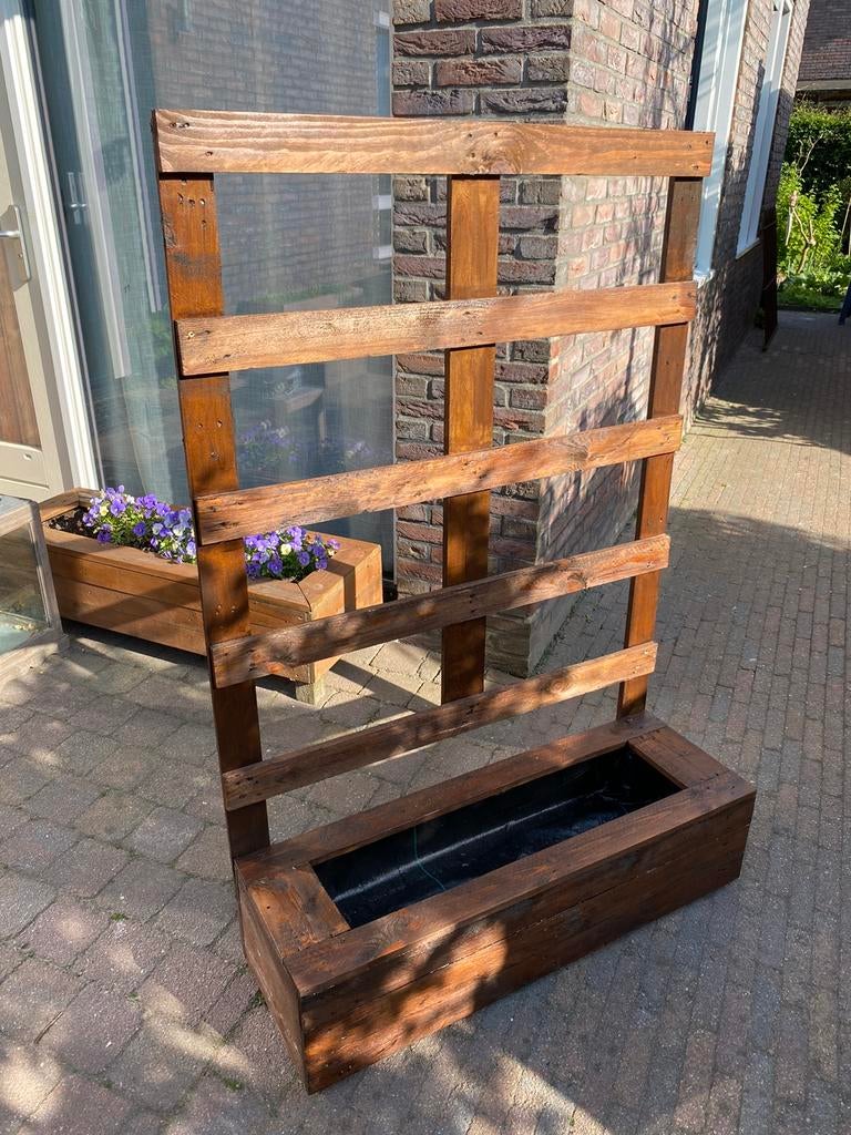 Nette plantenbak met klimrek, Tuin en Terras, Bloembakken en Plantenbakken, Ophalen, 100 cm of meer, Nieuw, 60 cm of meer