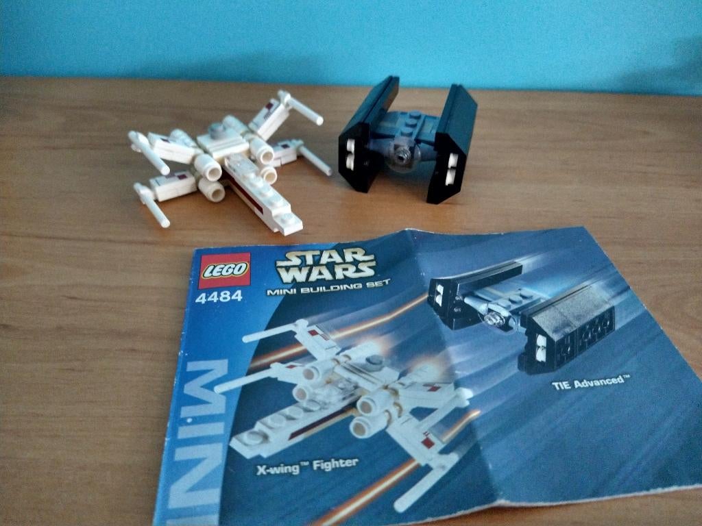 Lego Star Wars mini 4484 X-wing Fighter en Tie advanced, Ophalen of Verzenden, Zo goed als nieuw, Complete set, Lego