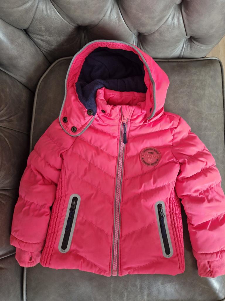 Cars Jeans winterjas maat 98 - Roze, Meisje, Ophalen of Verzenden, Zo goed als nieuw, Cars Jeans