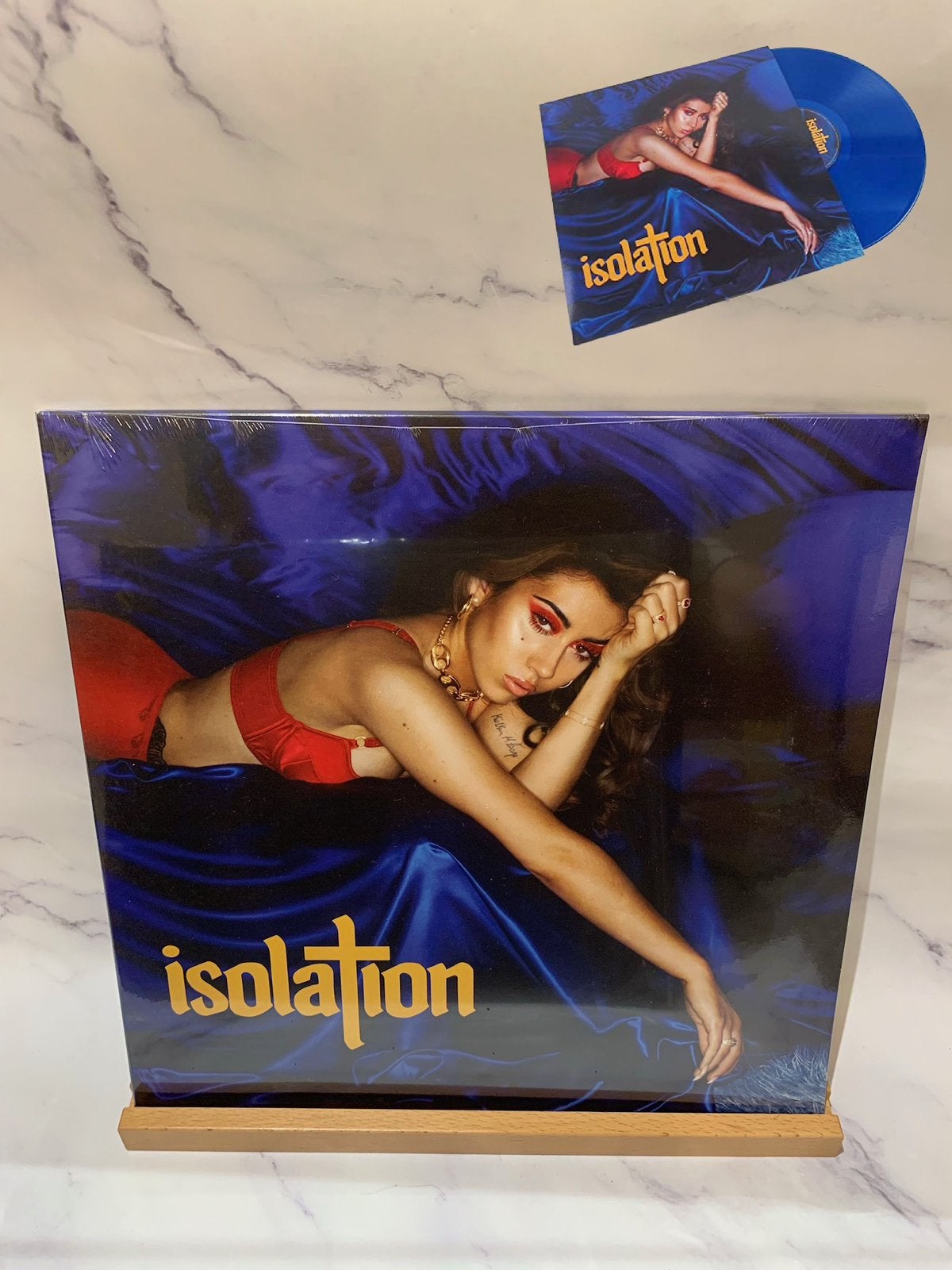 Kali Uchis - Isolation (Blauw Vinyl) LP, Colored vinyl, Ophalen of Verzenden, Zo goed als nieuw, 12 inch