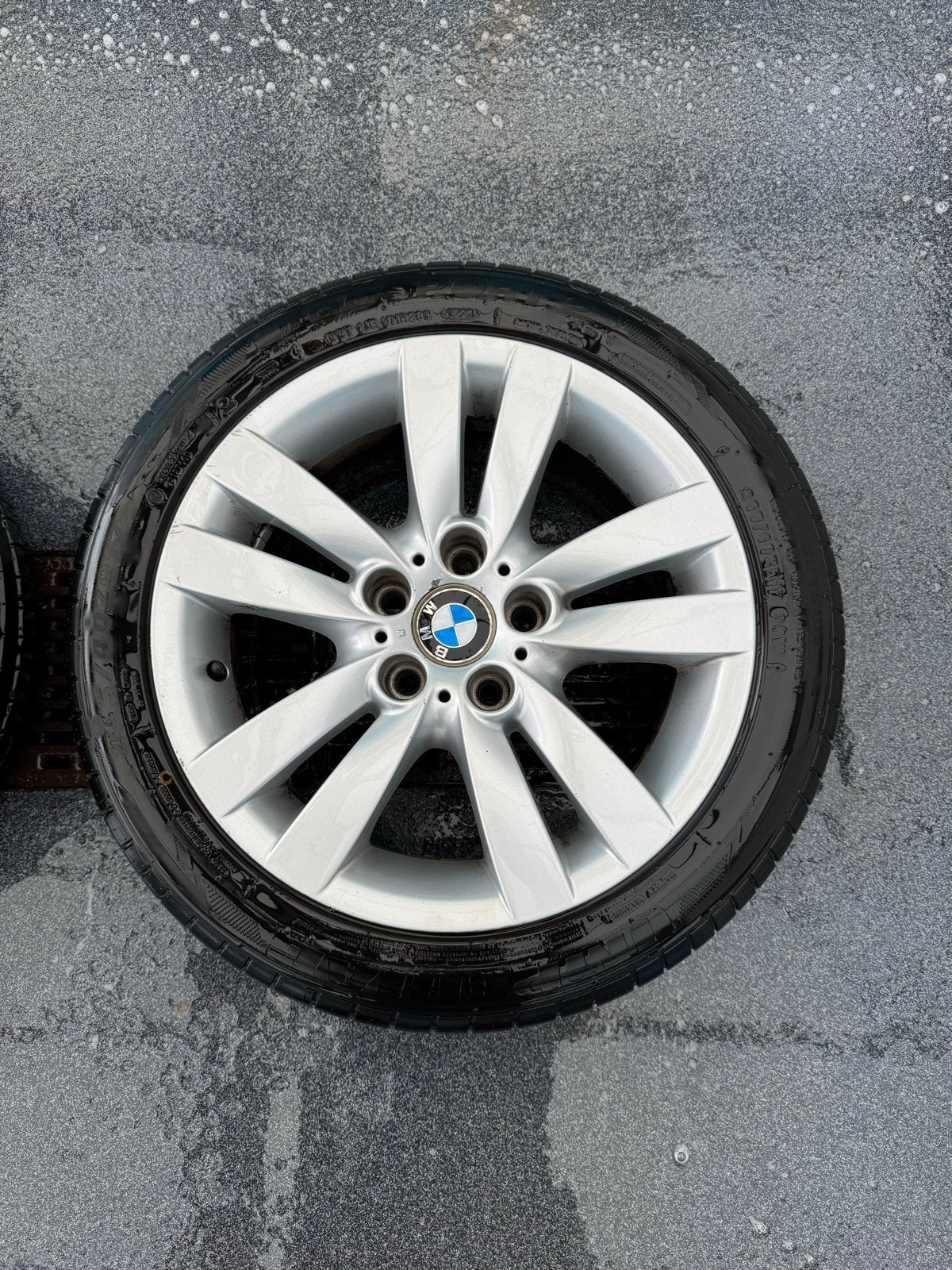 BMW breedset velgen - 17 inch, Ophalen, Gebruikt, Zilver, Staal