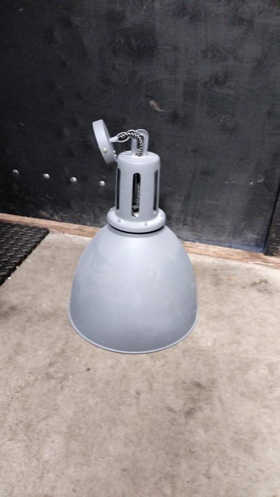 Grijze Industriële Hanglamp - Vintage Stijl, Ophalen, Gebruikt, Industrieel, Vintage