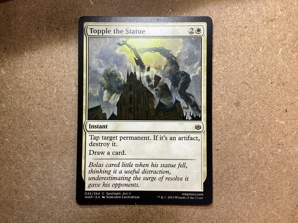 1x Topple the Statue [035/264] (Excellent), Ophalen of Verzenden, Zo goed als nieuw, Losse kaart
