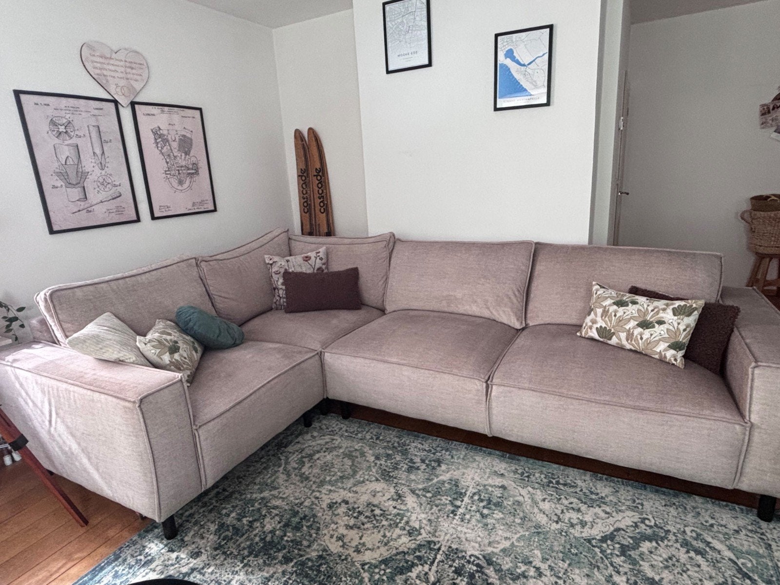 Hoekbank seats & sofas - 310x210cm, Ophalen, Gebruikt, Hoekbank, 300 cm of meer