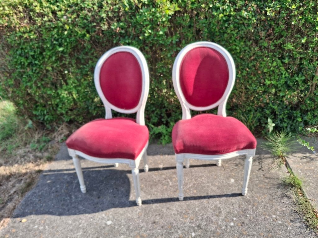 2 x rode stoel, Ophalen, Rood, Twee