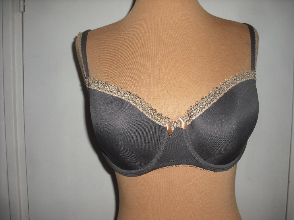 beugelBH maat 75F  voorgevormde cups, Verzenden, Grijs, BH