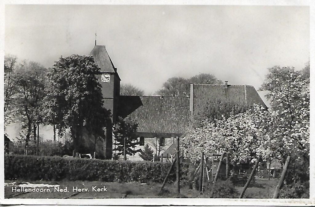 Hellendoorn- -N.H.Kerk., Ophalen of Verzenden, 1940 tot 1960, Gelopen, Overijssel