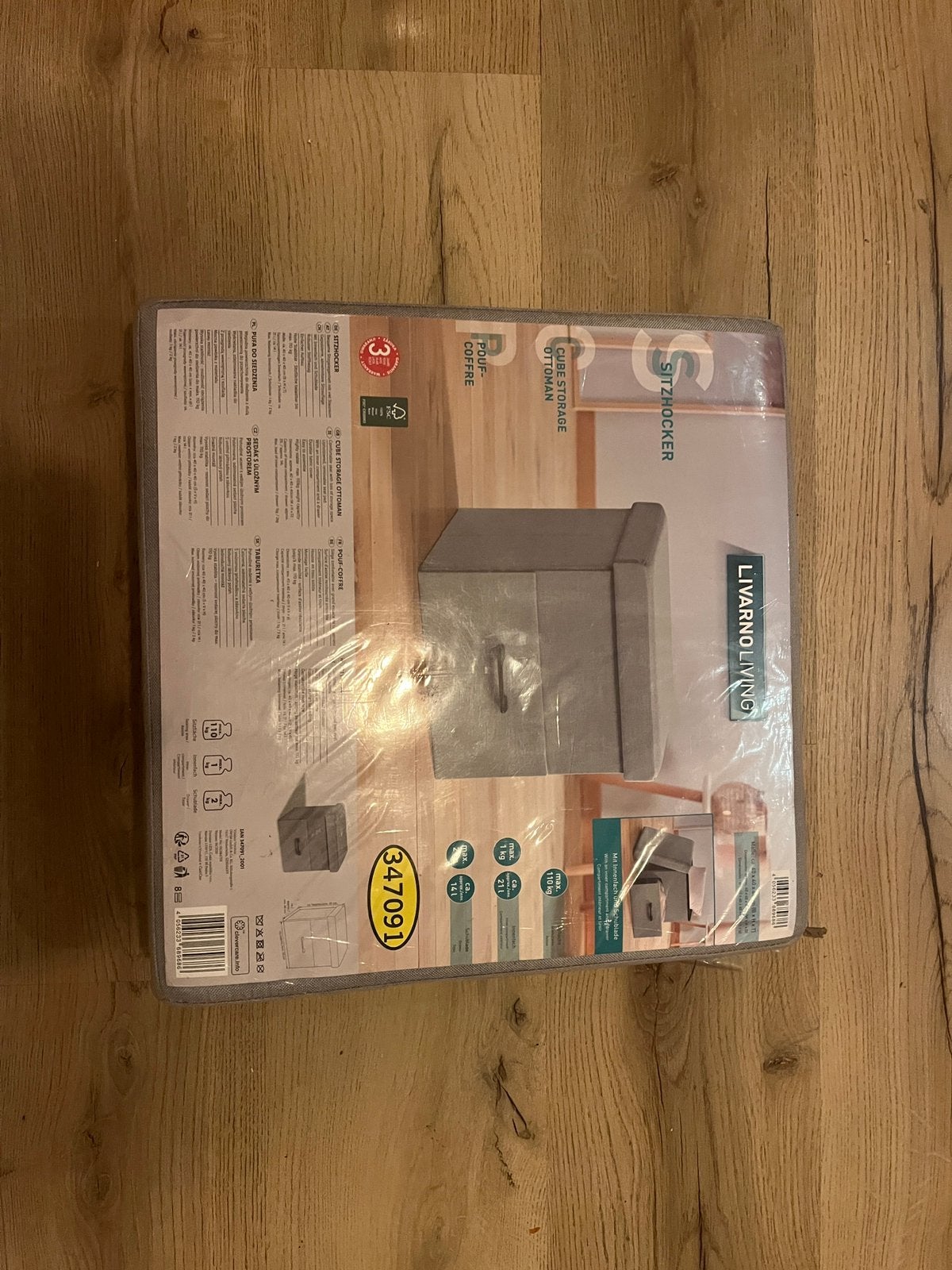 Opvouwbare poef, Ophalen of Verzenden, Zo goed als nieuw, Rond, Minder dan 50 cm