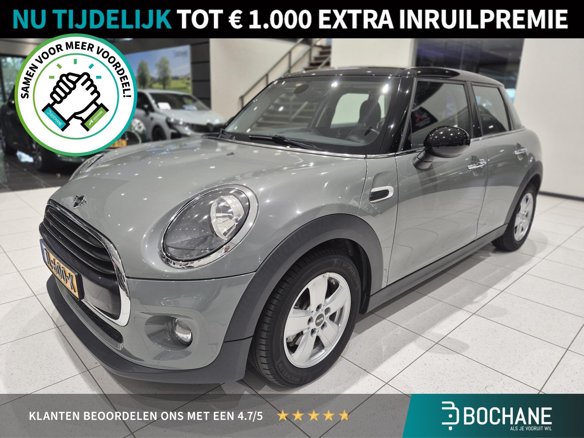 MINI 5-Deurs 1.5 Cooper | Automaat | Navigatie | Cruise Cont, Auto's, Gebruikt, Origineel Nederlands, Bedrijf, 19 km/l