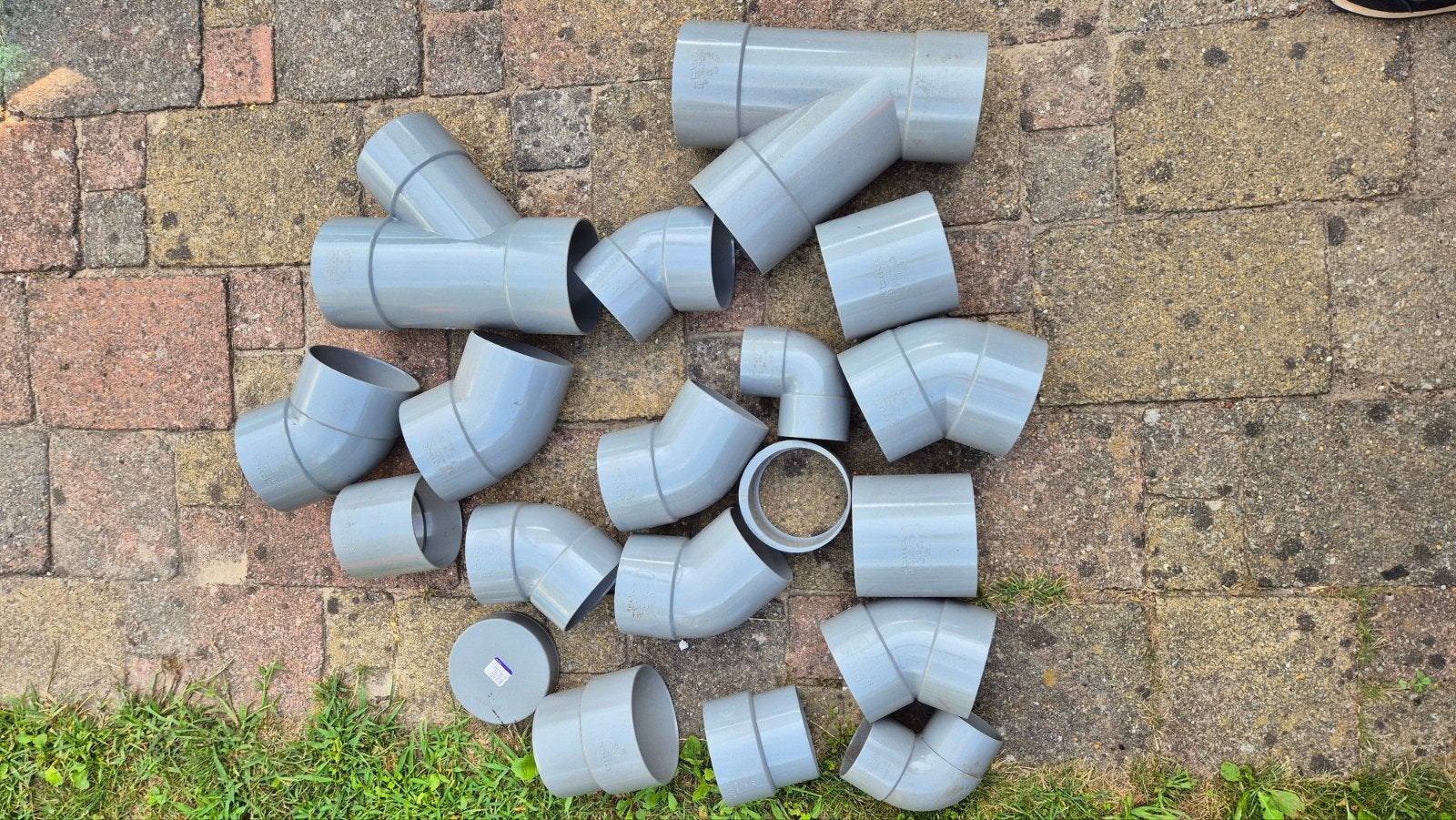Diverse PVC bochten en buizen, Ophalen, Bochten, Gebruikt, Pvc